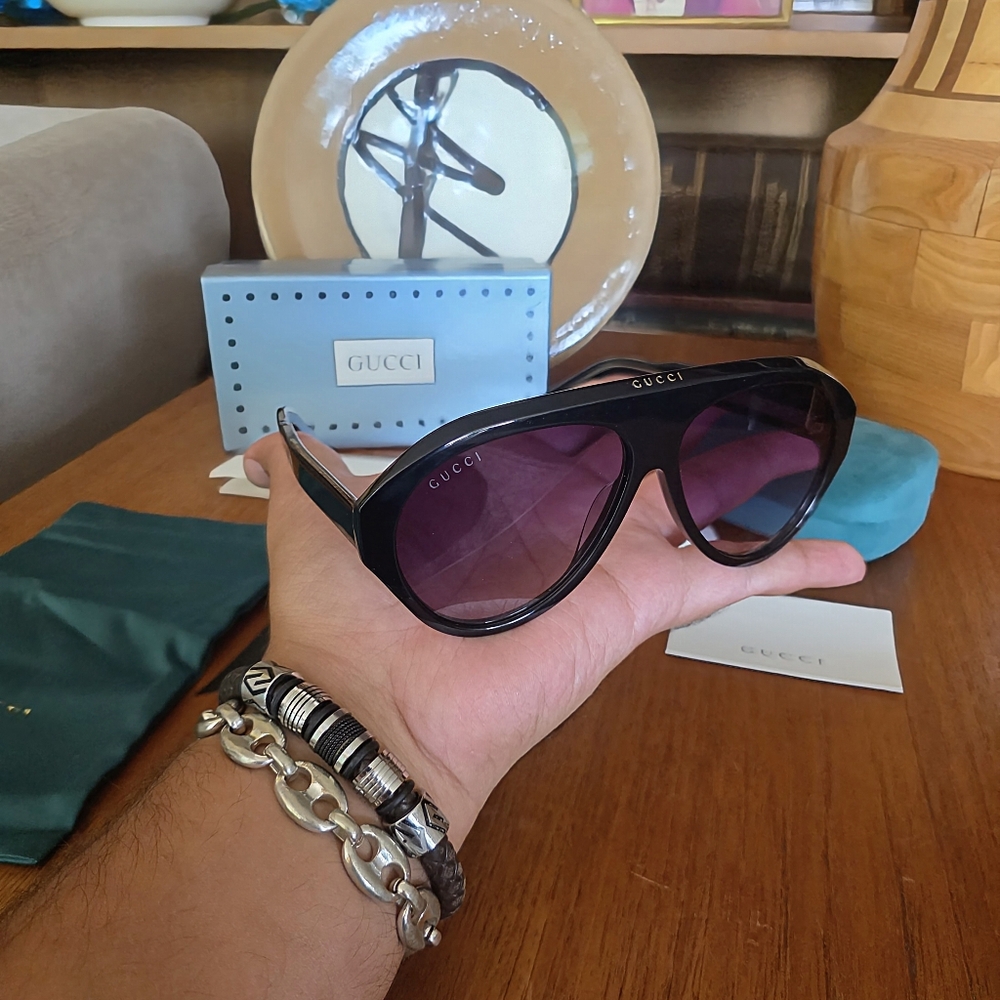 MADE IN ITALY GUCCI AVIATOR GG0479S SUNGLASSES - Picture 6 of 16